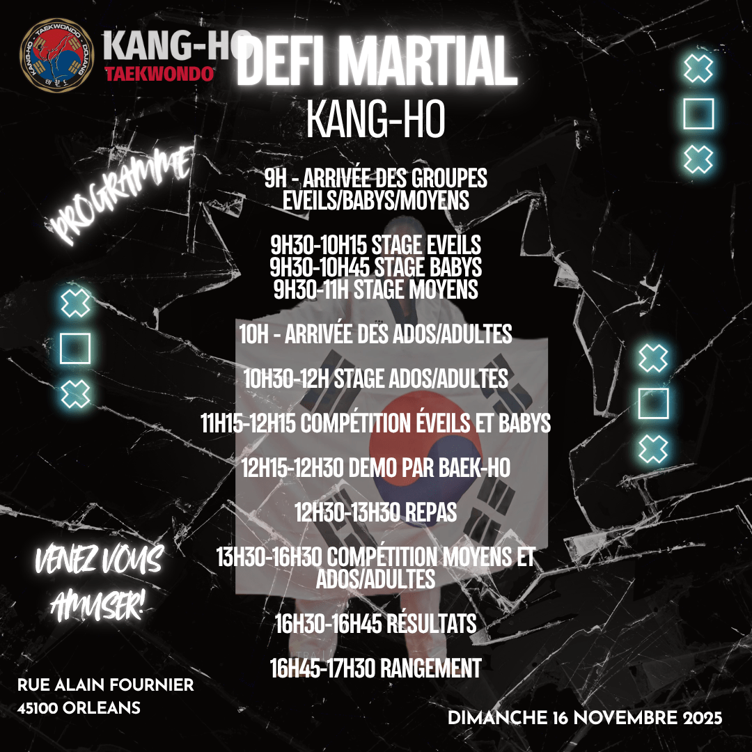 programme défi martial kang ho